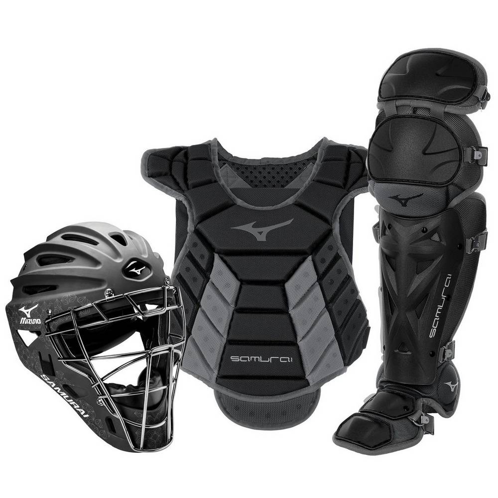 Catchers Gear Mizuno Samurai Boxed (14-15") Mujer Negras/Gris Baratas AGOZ-73019